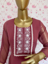 Mauve embroidered kurti - kasumi.in